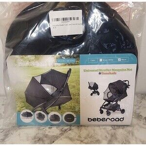 Beberoad Love Mosquito Net and Sunshade for Stroller w/ Storage Bag BR-MNS Blk